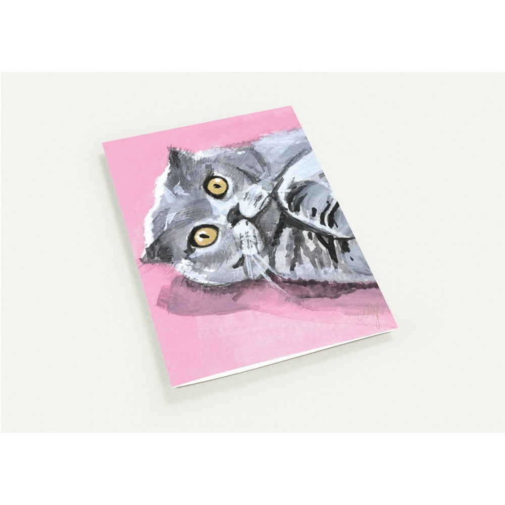 10 Pack A6 Folded Greeting Cards Coated Silk Glossy with Gold Foil Accents