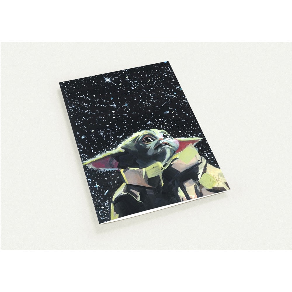 10 Pack A6 Folded Greeting Cards Coated Silk Glossy with Gold Foil Accents
