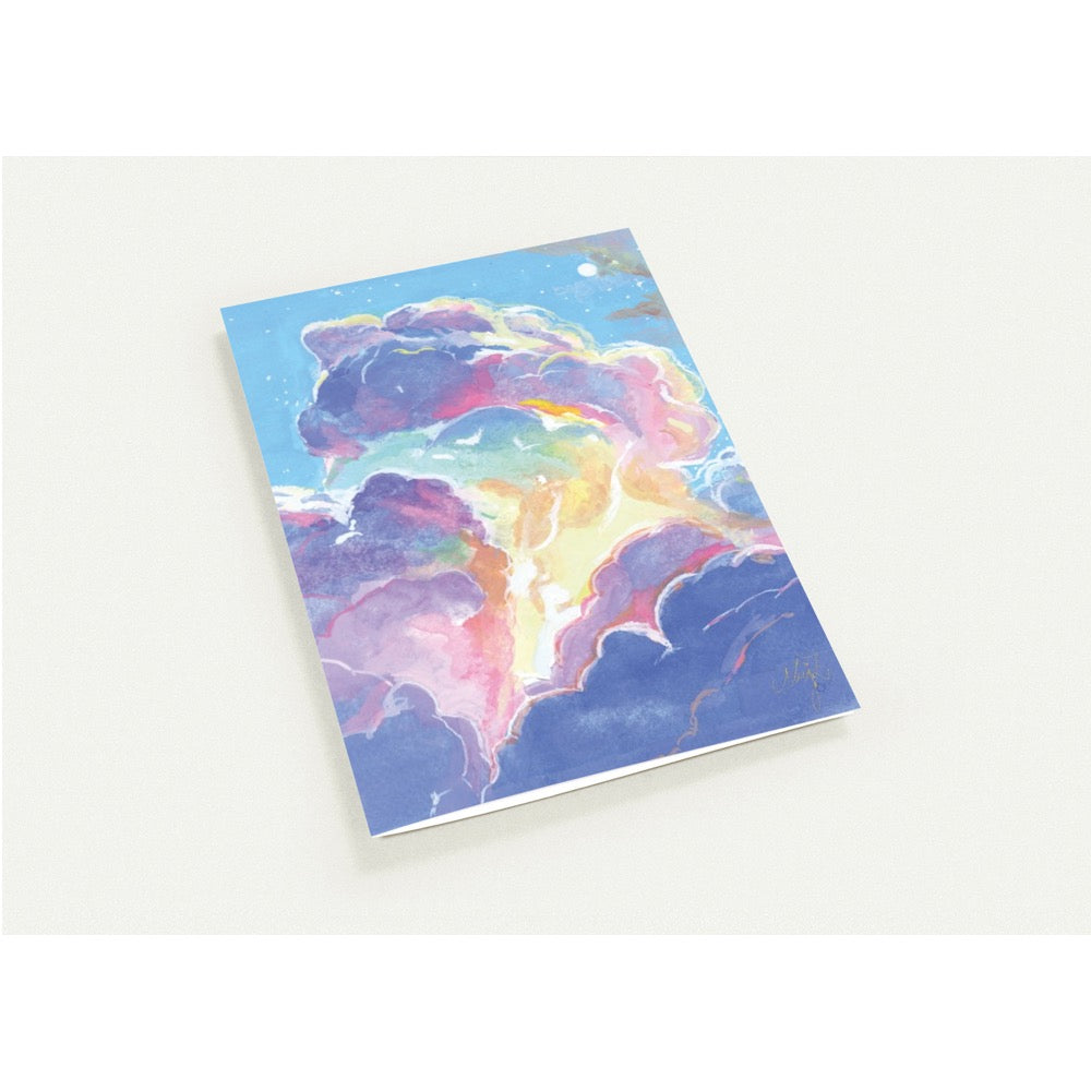 10 Pack A6 Folded Greeting Cards Coated Silk Glossy with Gold Foil Accents