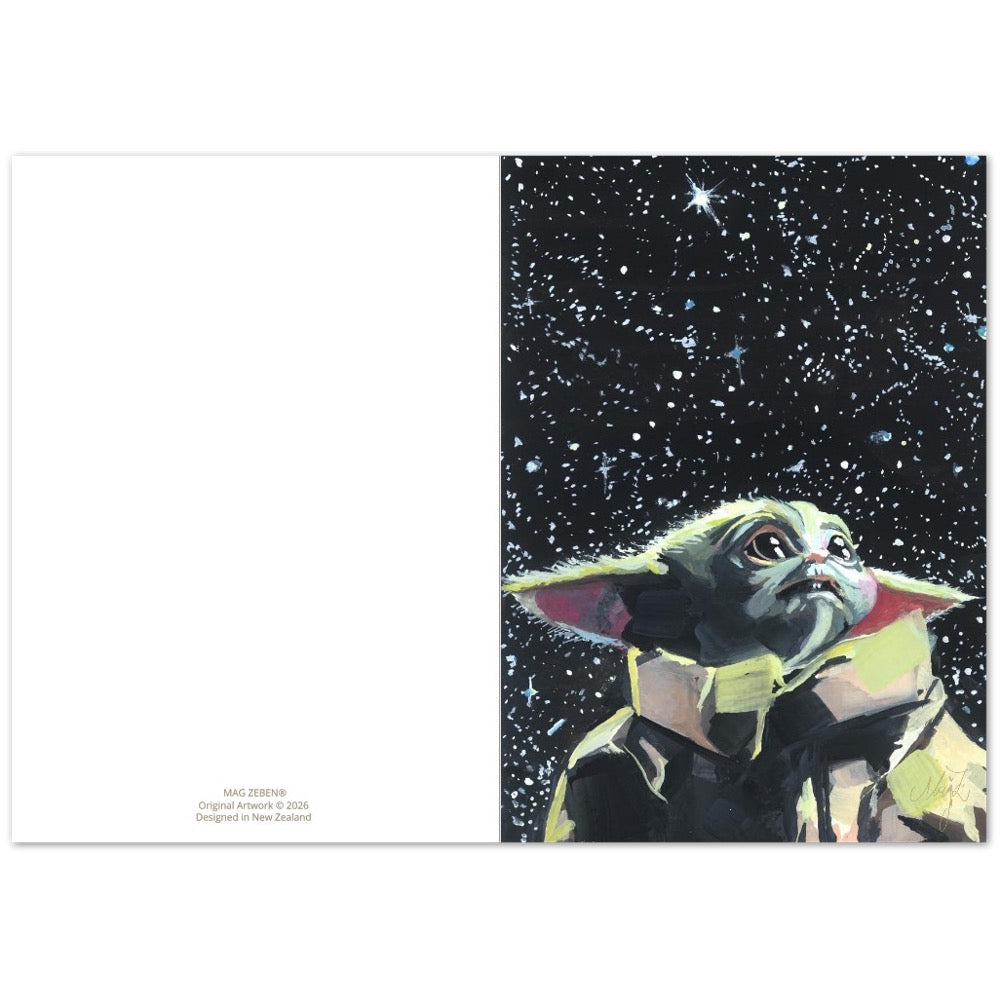 10 Pack A6 Folded Greeting Cards Coated Silk Glossy with Gold Foil Accents